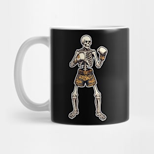 thai boxing skeleton Mug